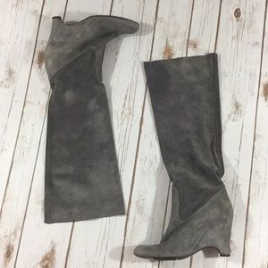 Roberto Del Carlo Suede Tall Boots 6 36